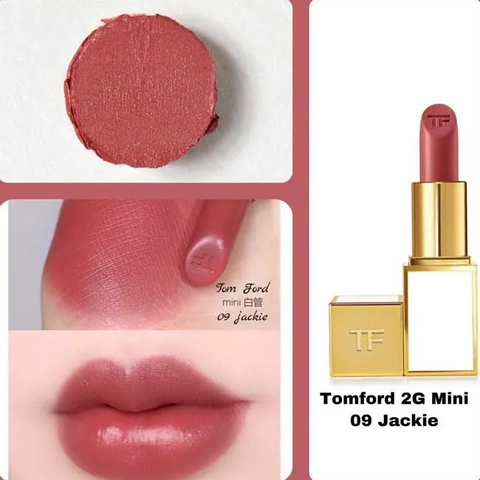 Son Tom Ford Mini 09 Jackie Soft-Shine - Son Môi Cao Cấp Màu Hồng Cam Đào Chính Hãng, Đem Lại Vẻ Đẹp Quyến Rũ và Sang Trọng