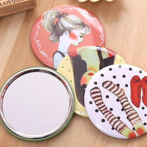 Gương Mini Cầm Tay Dễ Thương Hàn Quốc - Gương Bộ Sưu Tập Để Bỏ Túi 7cm - Món Quà Độc Đáo Cho Các Bạn Nữ