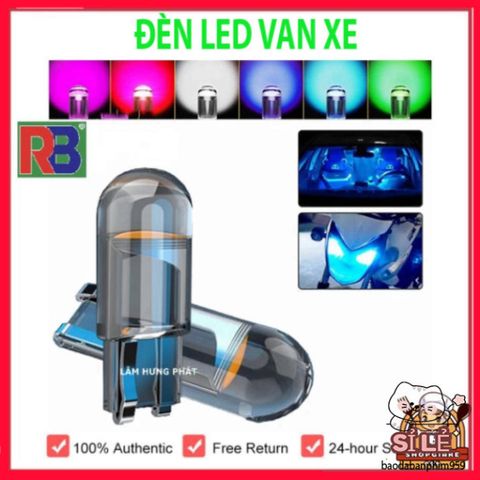 Đèn LED T10 Sáng Rực Rỡ - Bóng LED Lắp Đặt Cho Đồng Hồ, Xi Nhan, Xe Máy, Ô Tô, Nắp Van - Ánh Sáng Đa Dạng Màu Sắc