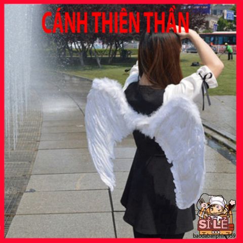 Bộ Cánh Thiên Thần Lông Vũ Trắng - Phụ Kiện Dễ Thương Cho Trẻ Em Và Người Lớn - Hoàn Hảo Cho Tiệc Hóa Trang và Lễ Hội