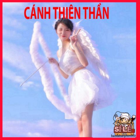 Bộ Cánh Thiên Thần Lông Vũ Trắng - Phụ Kiện Dễ Thương Cho Trẻ Em Và Người Lớn - Hoàn Hảo Cho Tiệc Hóa Trang và Lễ Hội