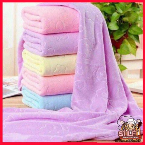 Bộ 5 Khăn Tắm Cao Cấp Nhật Bản 140x70cm, Chất Liệu Microfiber Thấm Hút Nhanh, Màu Sắc Ngẫu Nhiên, Thời Thượng và Tiện Lợi