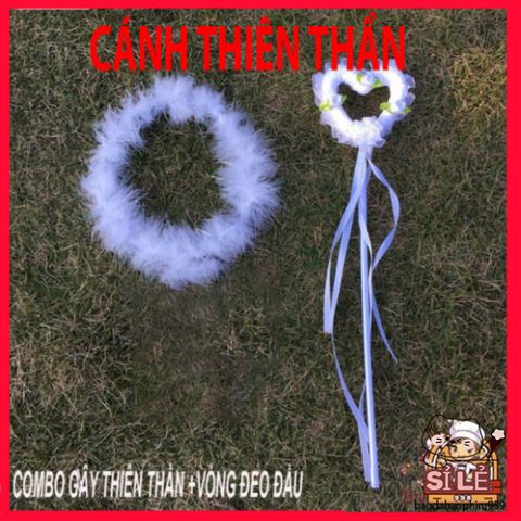 Bộ cánh cục cưng đen trắng dành cho người lớn và trẻ nhỏ - Món quà sinh nhật cosplay ror lông vũ Qurange 1pc.