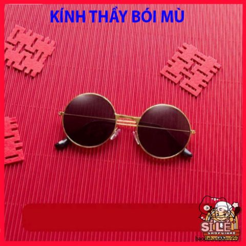 Kính Mắt Thầy Tướng Đen D182 - Kính Nobita Tròn Thời Trang, Phong Thủy, Phụ Kiện Độc Đáo Cho Người Yêu Thích Chất Liệu Thời Thượng