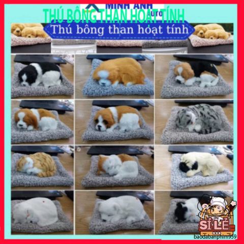 Thú Nhồi Bông Lõi Than Hoạt Tính Kháng Mùi - Phụ Kiện Trang Trí Taplo Xe Hơi & Bàn Làm Việc Khử Mùi, Lọc Không Khí