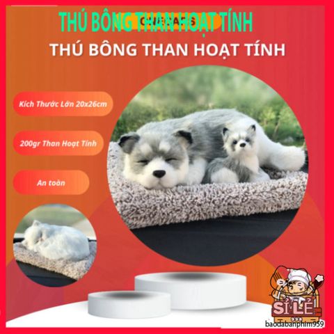 Thú Bông Khử Mùi Than Hoạt Tính - Phụ Kiện Ô Tô Đáng Yêu Trang Trí Taplo Xe Hơi và Bàn Làm Việc - Giải Pháp Hút Mùi 500gr
