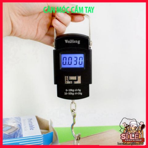 Cân điện tử xách tay WHG50 50kg - Cân móc cầm tay tiện lợi cho du lịch và chợ, thiết kế gọn nhẹ, độ bền cao
