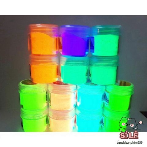 Bột Dạ Quang Nhiều Màu 40g - Mỹ Thuật, Đúc Tượng Phát Sáng Huỳnh Quang Trường Thịnh Epoxy - Đồ Nghệ Thuật Sáng Tạo