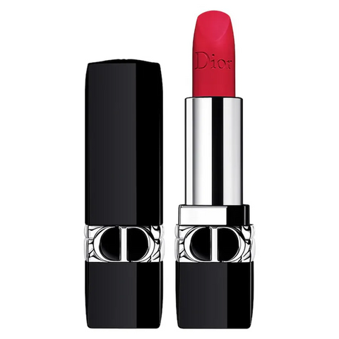 Son Dior Rouge Dior Matte 784 Rouge Rose - Son Môi Đỏ Hồng Cao Cấp Chính Hãng - Chất Son Mềm Mịn, Bền Màu 8 Tiếng