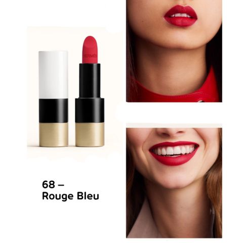 Son Hermes 68 Rouge Bleu Đỏ Chính Hãng - Son Môi Dưỡng Ẩm Đỏ Quyến Rũ, Quà Tặng Đặc Biệt Cho Phụ Nữ