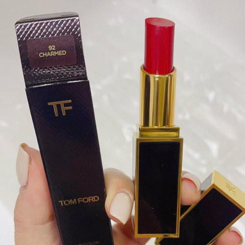 Son Tom Ford Lip Color Satin Matte 92 Charmed - Màu Đỏ Cherry Cao Cấp Chính Hãng, Sang Trọng, Dưỡng Ẩm Môi, Phù Hợp Mọi Lứa Tuổi