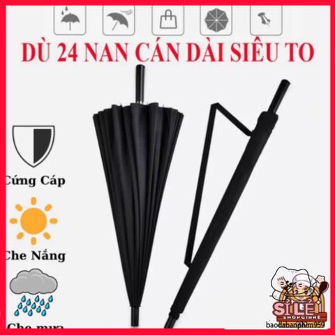 Ô Dù 24 Nan Cao Cấp Siêu Nhẹ - Dù Chống Nắng Mưa Thời Trang Dễ Dùng, Thiết Kế Gọn Nhẹ, Chất Liệu Cao Cấp, Bảo Vệ UV