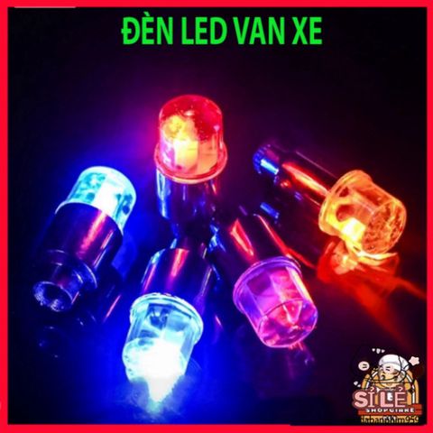 Đèn LED Gắn Nắp Van Bánh Xe - Chống Thấm Nước Trang Trí Phát Sáng Cho Ô Tô, Xe Máy, Xe Đạp - An Toàn Ban Đêm