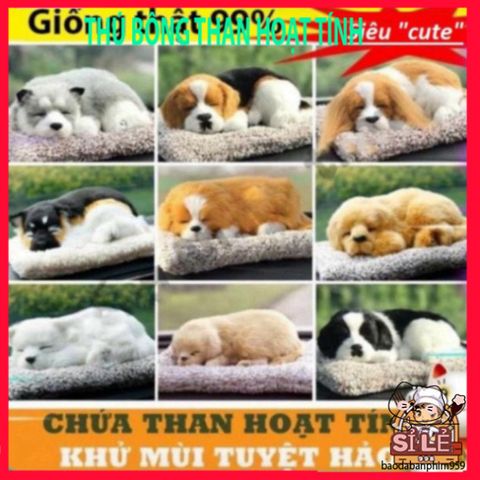 Đồ Trang Trí Xe Thú Bông Động Vật Giống Thật 99% - Khử Mùi Than Hoạt Tính Cho Chó Mèo, Không Gian Sạch Sẽ, Dễ Thương