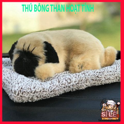 Thú Bông Ô Tô Than Hoạt Tính - Khử Mùi và Lọc Khí, Phụ Kiện Dễ Thương cho Bảng Taplo Xe Hơi, Dành Cho Chó Mèo.