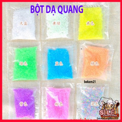 Bột Huỳnh Quang Phát Sáng 10g - Màu Sắc Đa Dạng, Thân Thiện Với Môi Trường, Phù Hợp Cho Nghệ Thuật Body Painting & Trang Trí