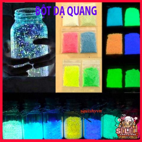 Bột Huỳnh Quang Phát Sáng 10g - Màu Sắc Đa Dạng, Thân Thiện Với Môi Trường, Phù Hợp Cho Nghệ Thuật Body Painting & Trang Trí