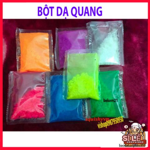 Bột Huỳnh Quang Phát Sáng 10g - Màu Sắc Đa Dạng, Thân Thiện Với Môi Trường, Phù Hợp Cho Nghệ Thuật Body Painting & Trang Trí