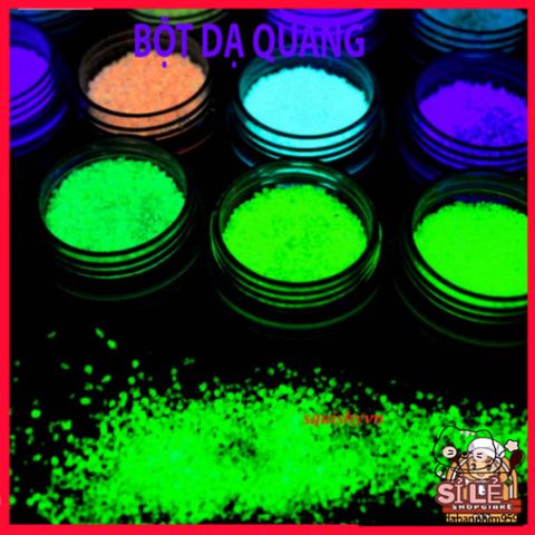Bột Huỳnh Quang Phát Sáng 10g - Màu Sắc Đa Dạng, Thân Thiện Với Môi Trường, Phù Hợp Cho Nghệ Thuật Body Painting & Trang Trí