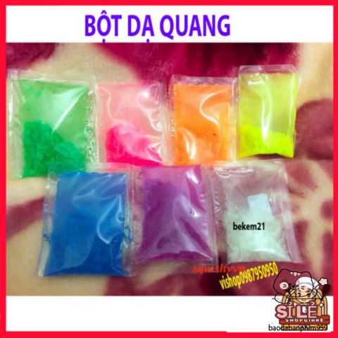 Bột Huỳnh Quang Phát Sáng 10g - Màu Sắc Đa Dạng, Thân Thiện Với Môi Trường, Phù Hợp Cho Nghệ Thuật Body Painting & Trang Trí
