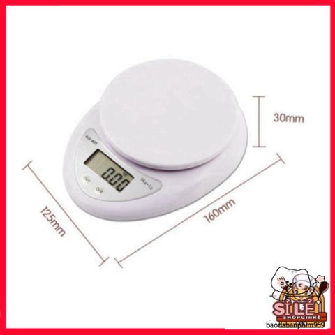 Cân Điện Tử Để Bàn 3KG/5KG - Thiết Bị Cân Chính Xác Với Chức Năng Trừ Bì và Tự Động Trả 0 - Hoàn Hảo Cho Nấu Ăn và Đo Lường Các Nguyên Liệu