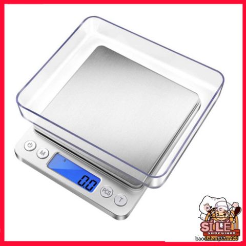 Cân Điện Tử Để Bàn 3KG/5KG - Thiết Bị Cân Chính Xác Với Chức Năng Trừ Bì và Tự Động Trả 0 - Hoàn Hảo Cho Nấu Ăn và Đo Lường Các Nguyên Liệu