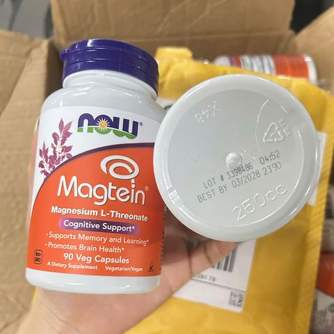 Magie bổ não Now Magtein Magnesium L-Threonate USA 90 viên