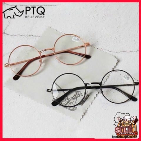 Gọng Kính Thời Trang Nobita Tròn Kim Khí - Kính Chụp Ảnh Tươi Sáng, Phong Cách Cổ Điển Hiện Đại, Nổi Bật và Độc Đáo