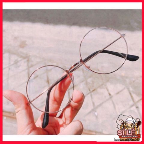 Gọng Kính Thời Trang Nobita Tròn Kim Khí - Kính Chụp Ảnh Tươi Sáng, Phong Cách Cổ Điển Hiện Đại, Nổi Bật và Độc Đáo