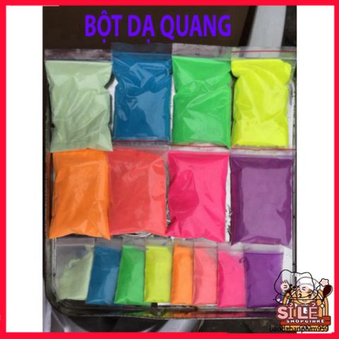 Bột Dạ Quang 50g Phát Sáng - Nguyên Liệu Handmade Tô Điểm Độc Đáo, Sáng Lung Linh Trong Bóng Tối
