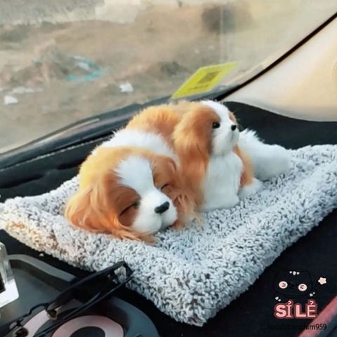 Kính Chào Chó Cảnh Than Hoạt Tính - Thú Nhồi Bông Trang Trí Ô Tô Dễ Thương Khử Mùi Hôi, Phụ Kiện Ô Tô Độc Đáo