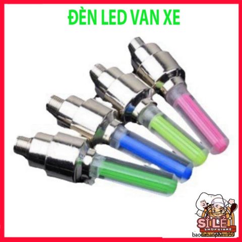 Bộ 2 đèn LED gắn chân van xe đạp chống nước - Đèn phát sáng an toàn cho xe đạp khi đi đêm, phụ kiện thể thao tiện lợi.