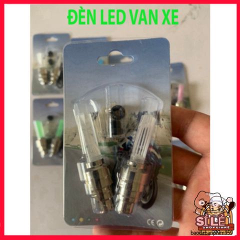 Bộ 2 đèn LED gắn chân van xe đạp chống nước - Đèn phát sáng an toàn cho xe đạp khi đi đêm, phụ kiện thể thao tiện lợi.