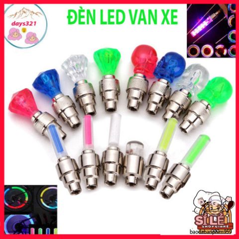 Nắp Đậy Van Xe Đạp Đèn LED Phát Sáng Tự Động - Trang Trí Xe Đạp Màu Sắc Nổi Bật, An Toàn Khi Di Chuyển