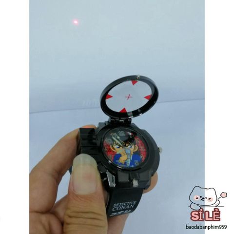 Đồng Hồ Đeo Tay Hình Thám Tử Conan Cho Trẻ Em - Chức Năng Chiếu Laser, Thời Trang, An Toàn và Độc Đáo