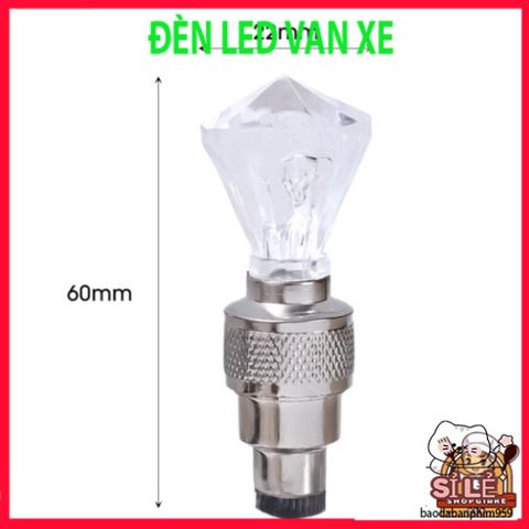 Đèn LED 7 Màu Neon Gắn Van Bánh Xe Đạp & Xe Máy - Đèn Phát Sáng Tự Động Chống Bụi, Phụ Kiện Xe Độc Đáo