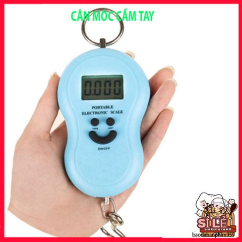 Cân Điện Tử Mini Móc Treo Hình Mặt Cười 40KG - Cân Chính Xác Với Màn Hình LCD, Tiện Dụng Cho Gia Đình, Dùng Pin AAA