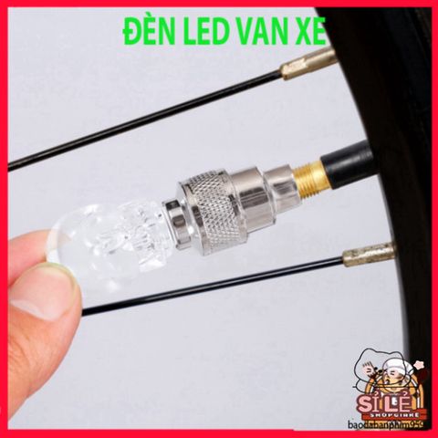 Bộ 2 Nắp Van Bánh Xe LED Đầu Lâu Phát Sáng - Đèn Lốp Xe Hơi, Xe Máy, Xe Đạp An Toàn, Nổi Bật Ban Đêm