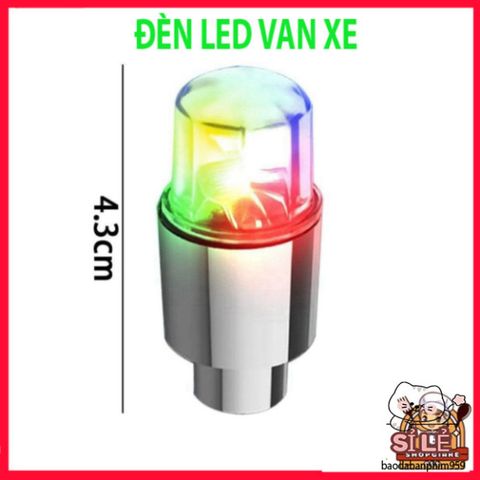 Bộ 2 Đèn LED Nhiều Màu Sắc cho Van Xe Đạp và Xe Máy - Hiệu Ứng Ánh Sáng Tự Động, Chống Nước Chất Lượng Cao