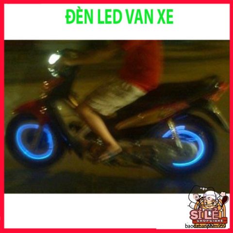 Đèn LED Gắn Van Cho Xe Đạp & Xe Máy - Phụ Kiện Sáng Tạo Tăng Cường An Toàn, Nhiều Màu Sắc Ấn Tượng cho Mọi Chuyến Đi