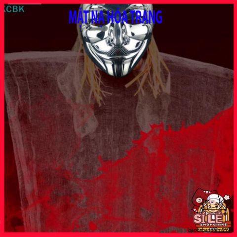 Mặt nạ V cho Vendetta - Phụ Kiện Hóa Trang Halloween Biểu Tượng Phong Trào Phản Kháng Cho Người Lớn