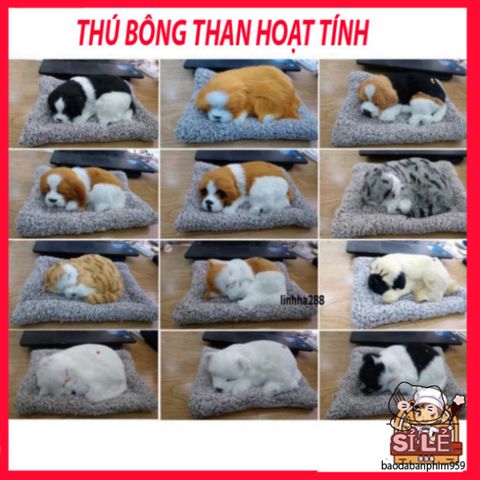 Thú Bông Khử Mùi Than Hoạt Tính Chó Mèo Sói Gấu Size Lớn - Phụ Kiện Trang Trí Ô Tô Dễ Thương và Hữu Ích