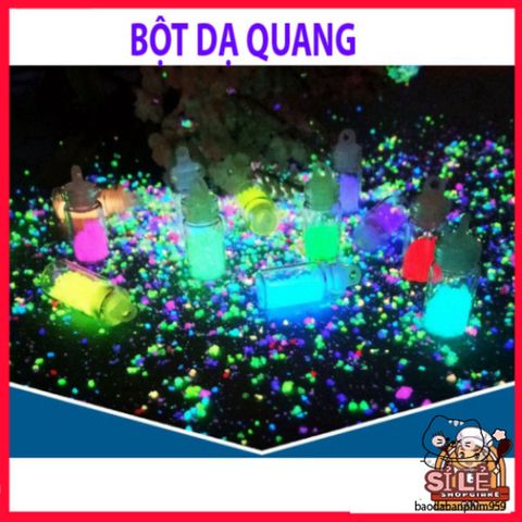 Bột Dạ Quang 10g - Hoàn Hảo Cho Tiểu Cảnh, Terrarium & DIY Phát Sáng Trong Bóng Tối, Tạo Không Gian Huyền Ảo