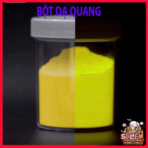 Bột Dạ Quang 40g Màu Vàng Kim - Hiệu Ứng Ánh Sáng Lung Linh Từ Trường Thịnh Sài Gòn - Sáng Tạo Nghệ Thuật ấn Tượng