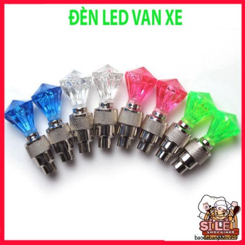 Đèn Van Xe Phát Sáng 7 Màu LED - Phụ Kiện Gắn Bánh Xe Đạp, Xe Máy, Ô Tô An Toàn và Nổi Bật Khi Di Chuyển Đêm