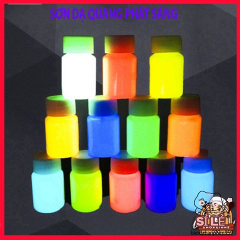 Sơn Dạ Quang 20ML 7 Màu Sắc - Phát Sáng Đêm, An Toàn, Độc Đáo Cho Trang Trí Móng Tay và Nghệ Thuật Sáng Tạo