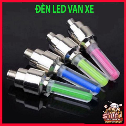 Đèn LED Nắp Van Lốp Xe Đạp - Trang Trí Bánh Lốp Xe Máy, Ô Tô - Đèn Phát Sáng An Toàn Ban Đêm, Bộ 1 Cái [Herpevn]