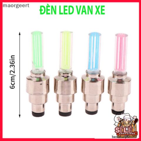 Đèn LED Gắn Van Xe Đạp Phát Sáng - Phụ Kiện Thể Thao An Toàn Ban Đêm - Trang Trí Độc Đáo cho Xe Đạp