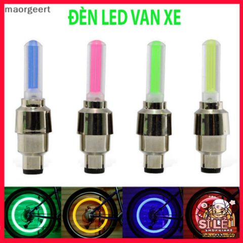 Đèn LED Gắn Van Xe Đạp Phát Sáng - Phụ Kiện Thể Thao An Toàn Ban Đêm - Trang Trí Độc Đáo cho Xe Đạp