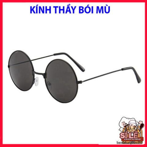 Kính Mắt Thầy Tướng Nobita Tròn - Gọng Đen Vàng Bạc, Kính Thời Trang Nổi Bật Cho Nam Nữ, Phụ Kiện Sành Điệu
